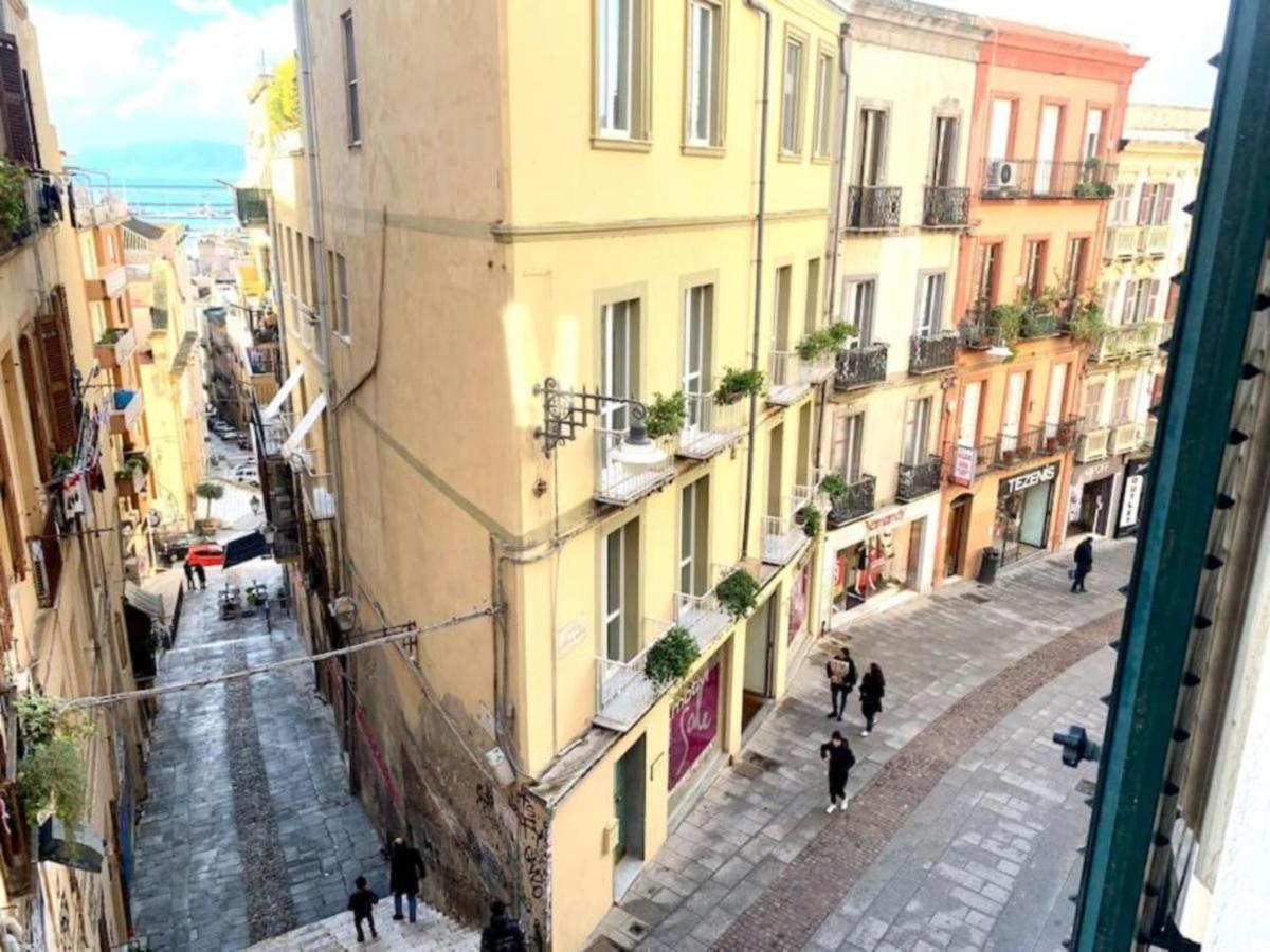 Panorama Di Mare Suite Via Cima Cagliari Centro Bagian luar foto