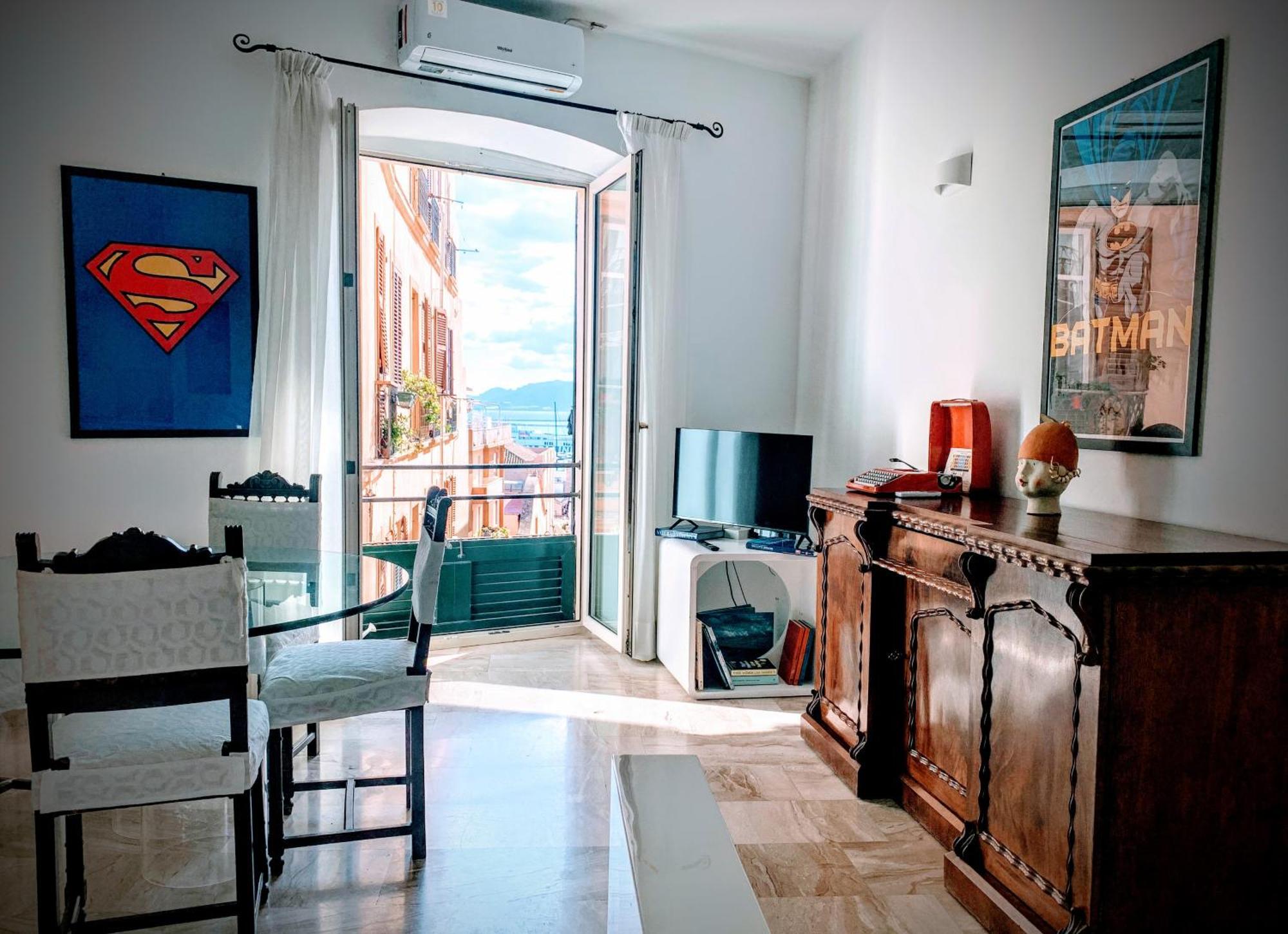 Panorama Di Mare Suite Via Cima Cagliari Centro Bagian luar foto